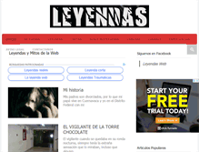 Tablet Screenshot of leyendasweb.com